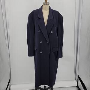 Roberto Vasalli Men's  Cashmere Blend Black Coat Size 42